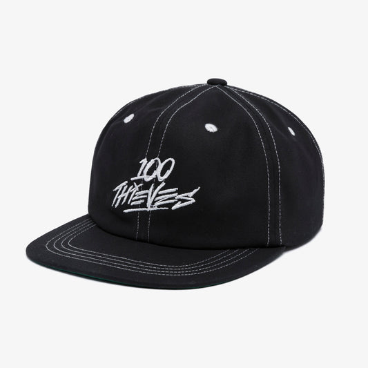 100 thieves logo on Contrast Stitch Snapback