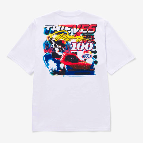 Back of Race Tee - White