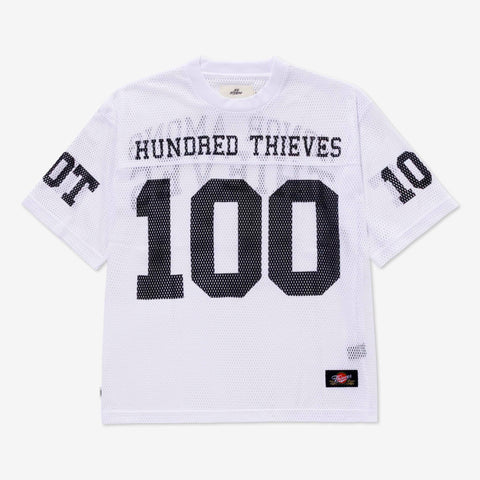 Front of Box Crop Mesh Jersey