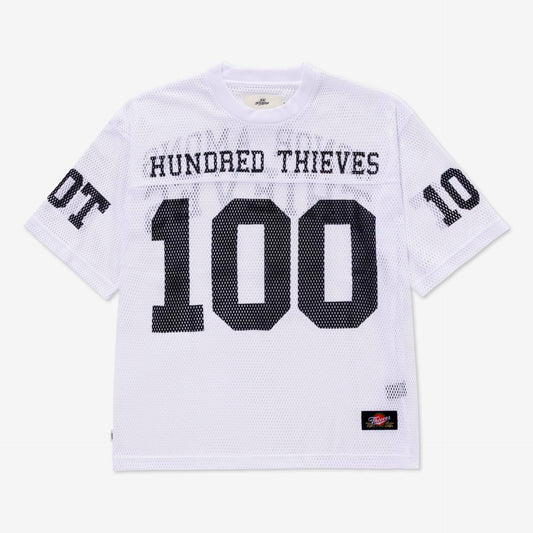 Front of Box Crop Mesh Jersey