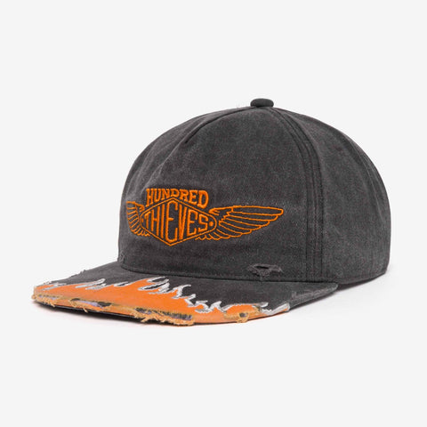 Side detail on 6 Panel Unstructured Snapback