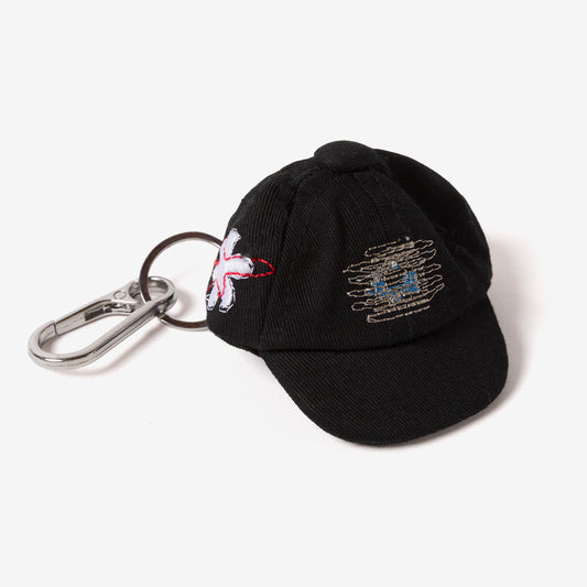 Side of Mini caps Keychain - Black