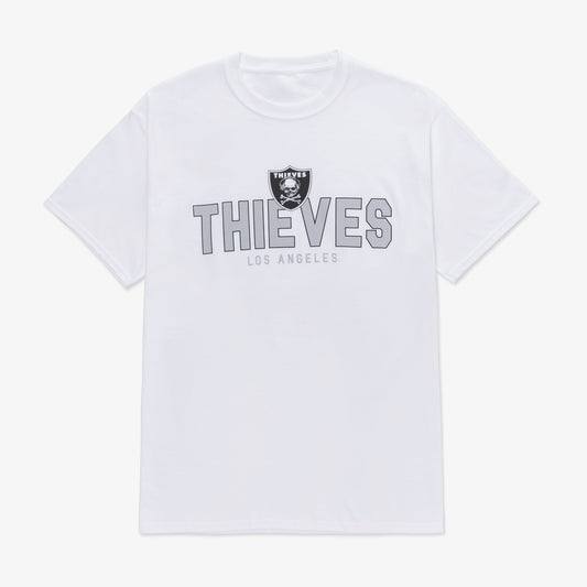 Front of Thievers T-shirt - White
