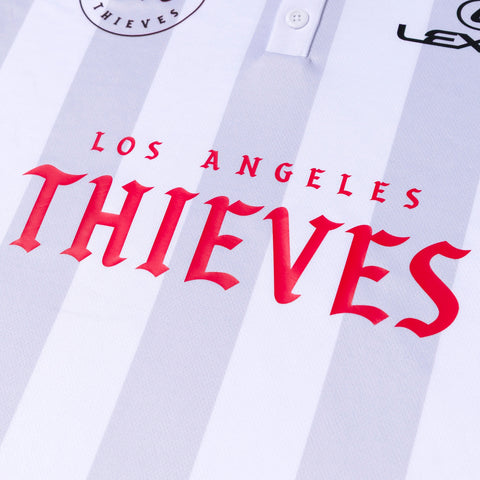 LA Thieves logo on LAT Official Jersey '26 - White Sunday