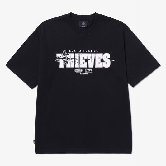 Front of Balistic T-Shirt - Black