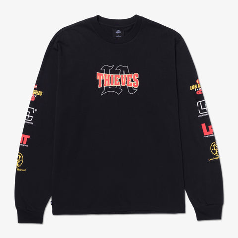 Front of Strapped LS T-Shirt - Black