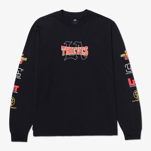 Front of Strapped LS T-Shirt - Black