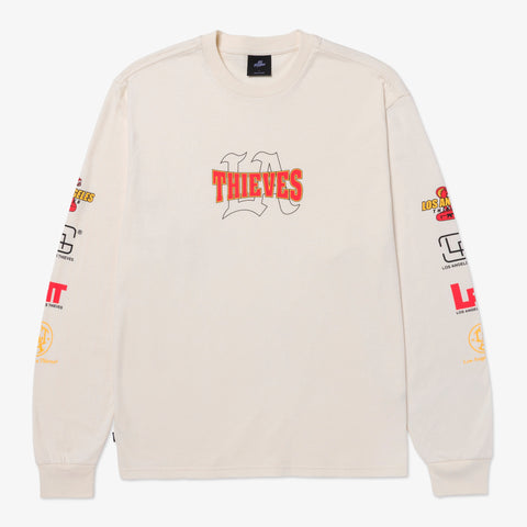 Front of Strapped LS T-Shirt - Cream