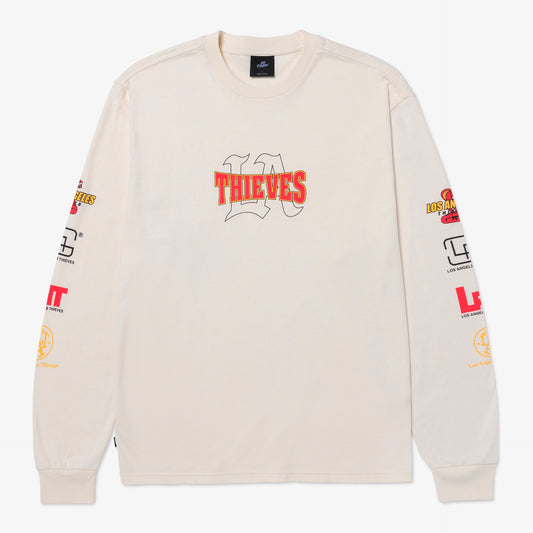 Front of Strapped LS T-Shirt - Cream