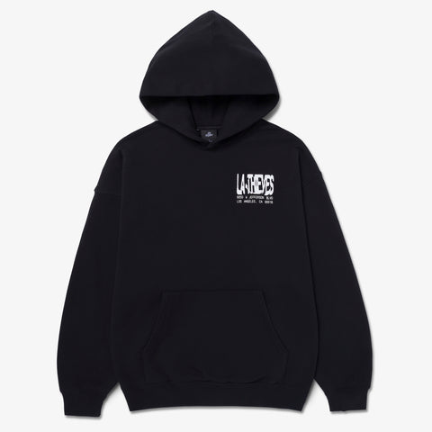 Front of Macrodose Hoodie - Black