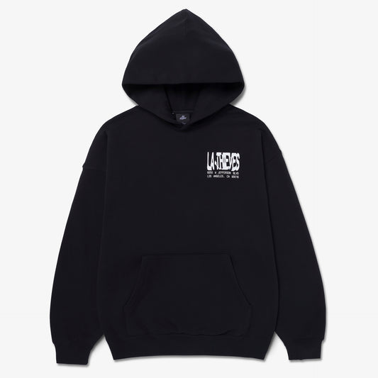 Front of Macrodose Hoodie - Black
