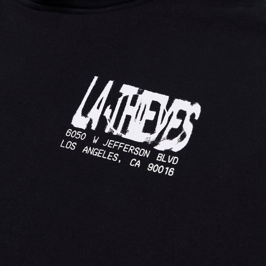 La Thieves logo on Macrodose Hoodie - Black