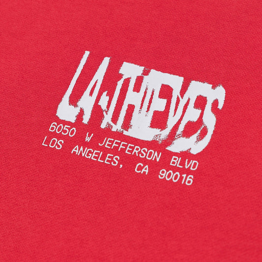 Logo on Macrodose Hoodie - Red