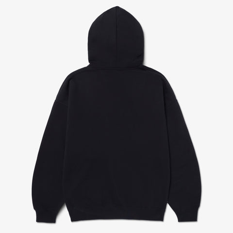 Back of Mettalic Core Hoodie - Black