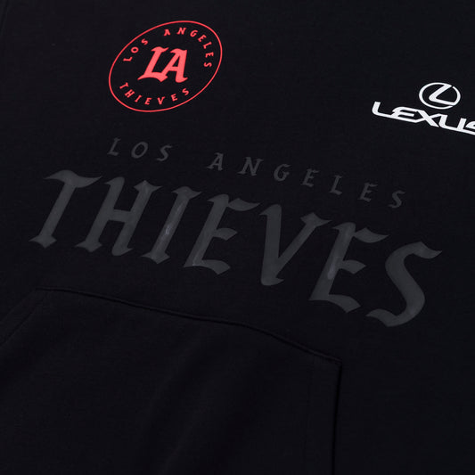 LA Thieves logo on LAT Official Hoodie '26 - Black