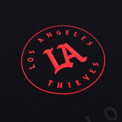 LA Thieves logo on LAT Official Hoodie '26 - Black