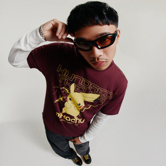 Lough in Pikachu T-Shirt - Mahogany