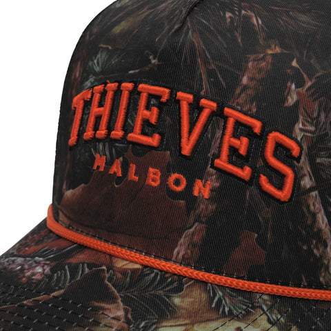 100 Thieves x Malbon Wrangler Rope Trucker Hat - Tree Camo