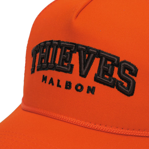 100 Thieves x Malbon Wrangler Rope Trucker Hat - Orange