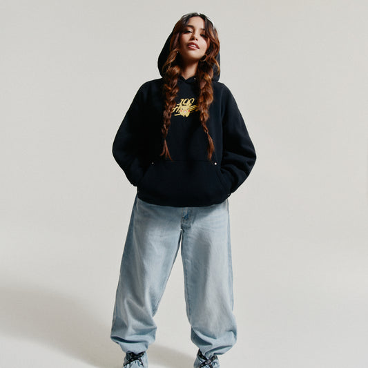 Valkyrae in Pikachu Electric Hoodie - Black