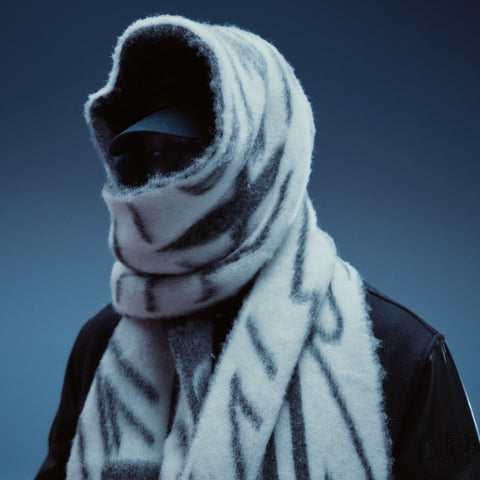 Model in Lexus LFA Scarf