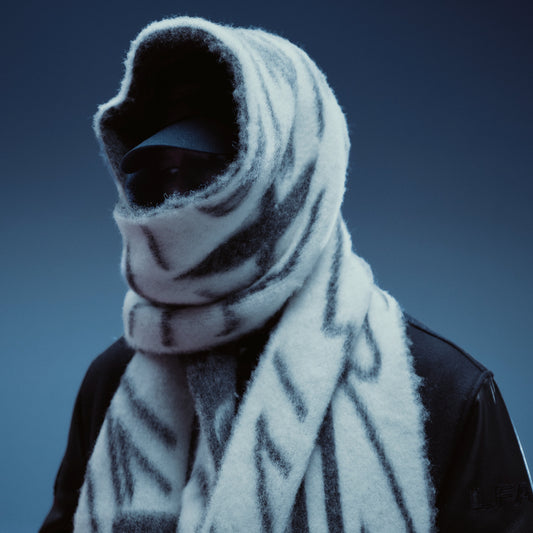 Model in Lexus LFA Scarf