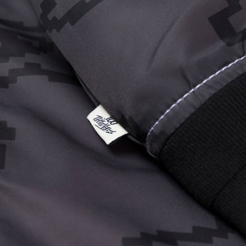 sleeve detail on Geopixel Bomber