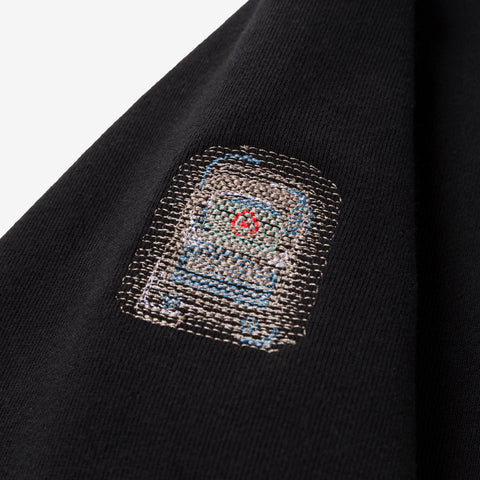 detailed design on P90 Hoodie - Black/Camo
