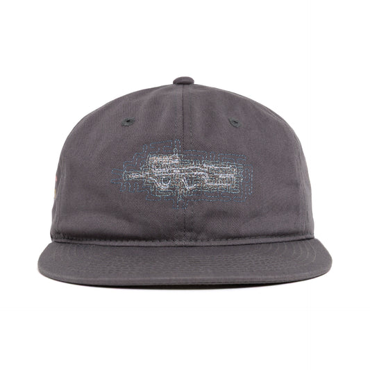 Front of Short Sited Hat - Black