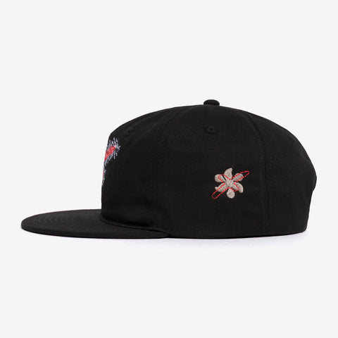 Side of Static Connection Hat - Black