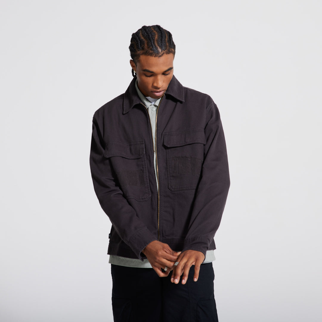 Foundations SS'24 Cotton Twill Jacket - Graphite