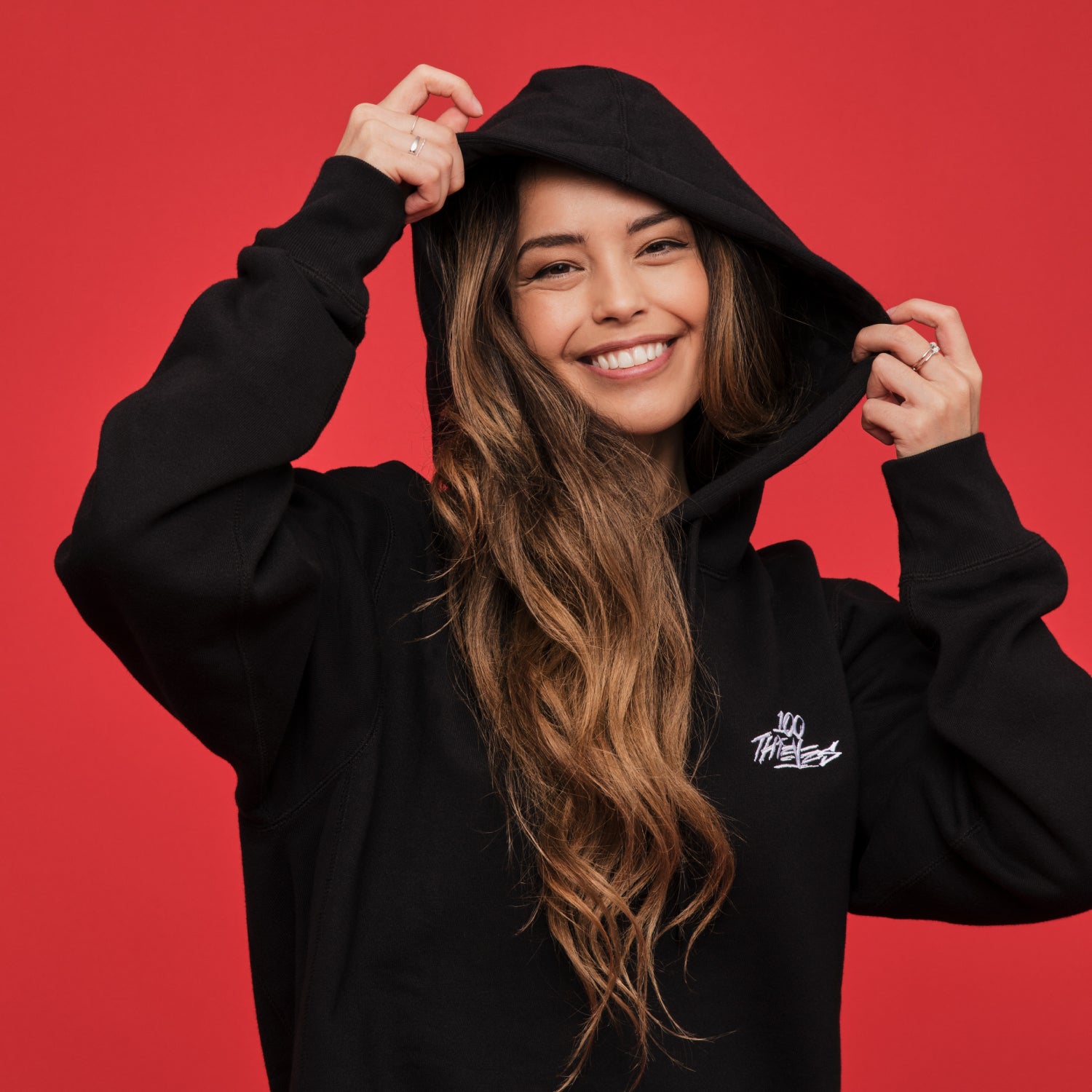 Valkyrae selling 100 Thieves Foundation Hoodie