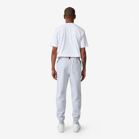 Back of 100 Thieves Foundation slim fit sweatpant in grey