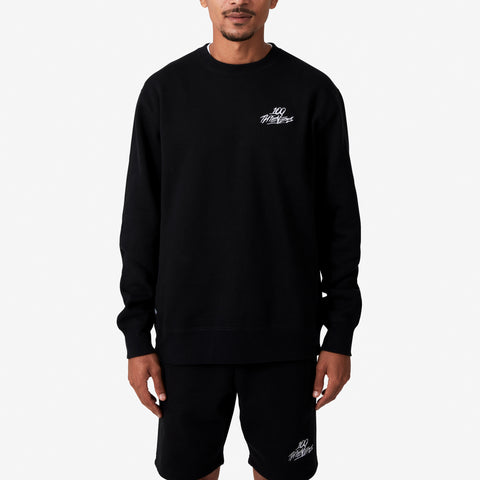 100 Thieves Foundations heavy-weighted crewneck in black