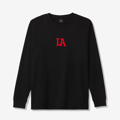 premium heavyweight cotton long sleeve t-shirt with LA logo