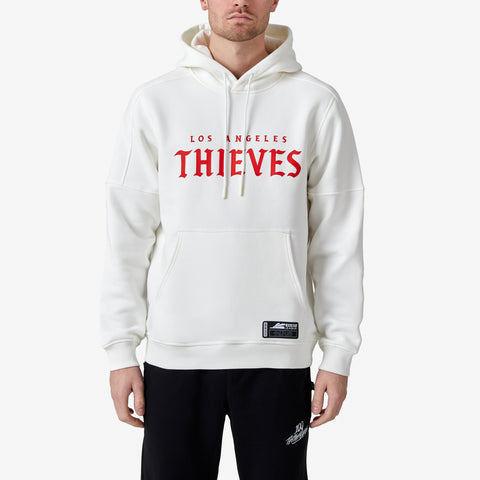 Los Angeles Thieves logo printed on front of the premium fleece hoodie