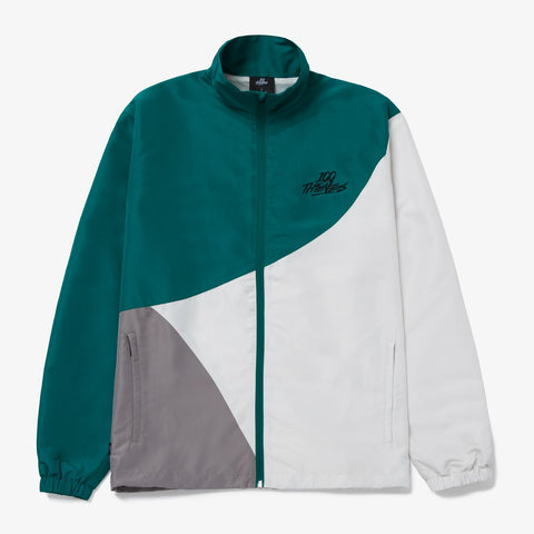 Track Jacket - Green/Off White