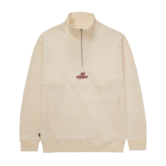 SP'23 Quarter-Zip Sweatshirt - Cream
