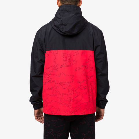 Anorak Foundations Geoprint - Black/Red