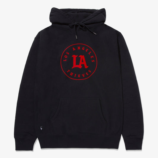 classic heavyweight fleece hoodie with LA Thieves logo on front