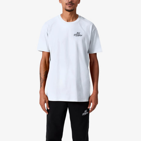 100 Thieves Foundation midweight combed cotton jersey T-shirt in white