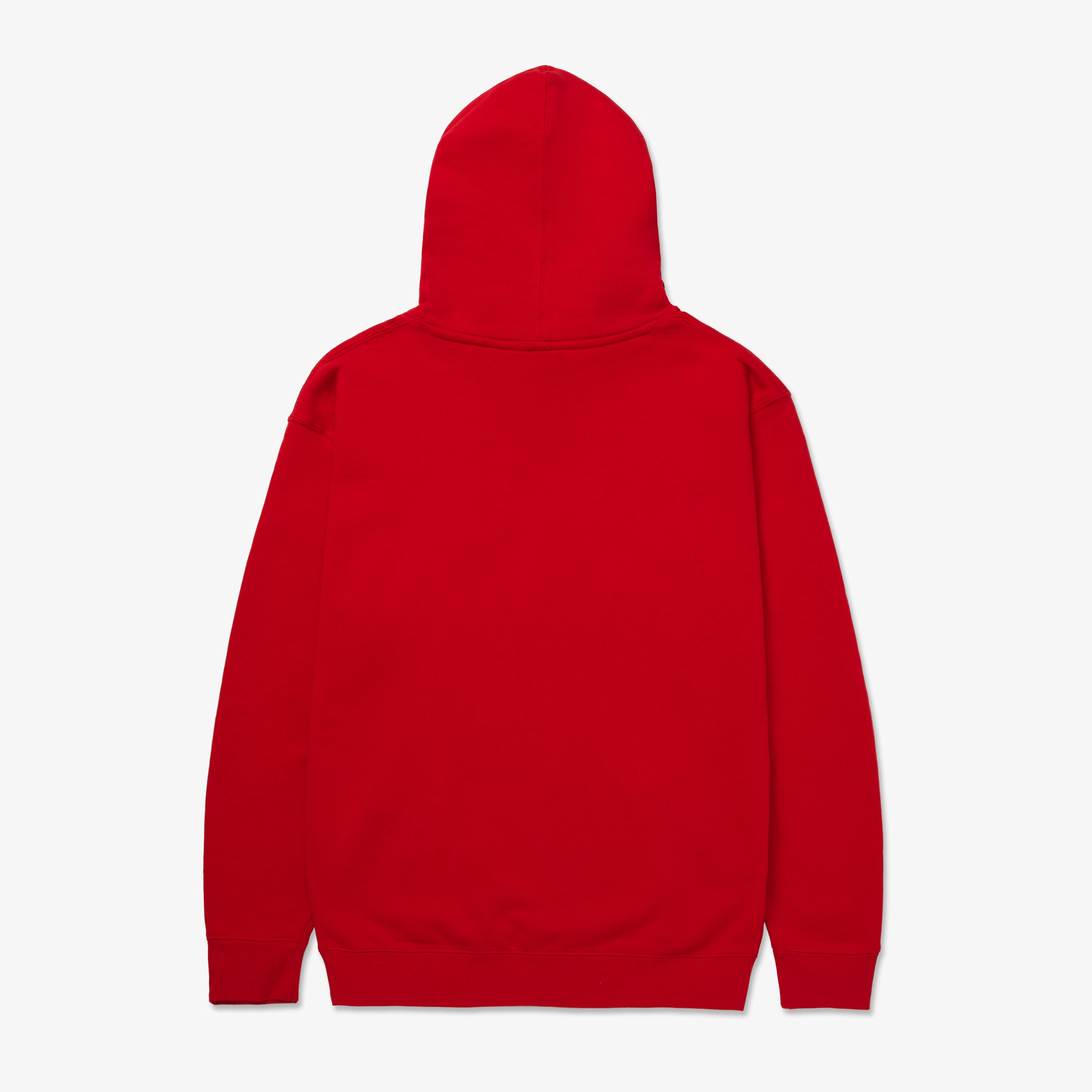 Red hoodie best sale with white sleeves